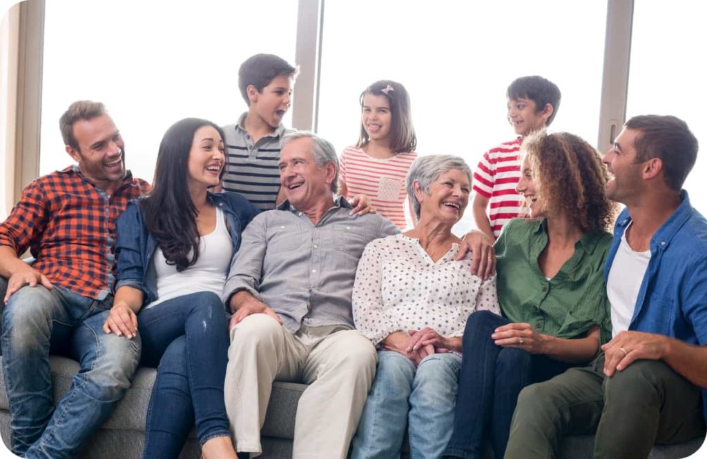 Famille avec personne âgée